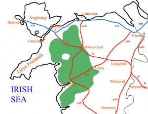Snowdonia map